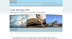 Desktop Screenshot of coldspringsumc.org