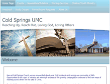 Tablet Screenshot of coldspringsumc.org